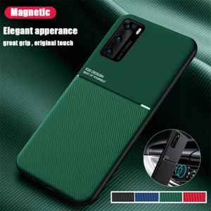 Magnetic Case For Huawei P60 Pro P50 P40 P30 Lite Mate 50 Shockproof Matte Cover - Picture 1 of 16