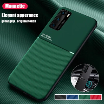 Magnetic Case For Huawei P60 P50 P30 Mate 50 20 X Shockproof Matte Protector - Image 1 of 4