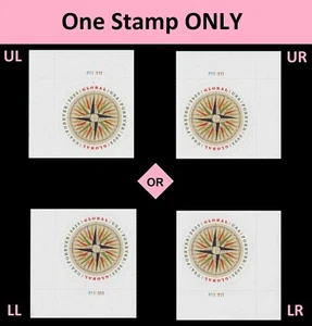 US 5956 1794 Compass Rose global F plate single MNH 2025 - Picture 1 of 1
