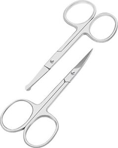 Hair Scissors For Men Beard Mustache Nose Hair Trimming by Utopia Care CA
