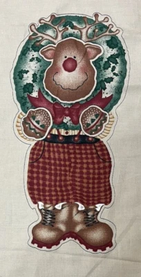 Panel de puerta de reno Daisy Kingdom Reggie tela corte y costura hágalo usted mismo artesanía 42" de alto Foto 1 de 3