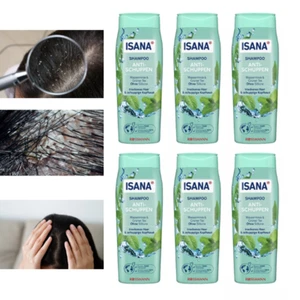 6 x 300 ml | ISANA Shampoo Antiforfora Menta Anguria e Tè Verde - Foto 1 di 1