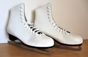 Damas Mujer Lange Aries Patines Figura de Hielo Talla 10 Bota de Calidad NUEVO /BOX Vintage - Imagen 1 de 12