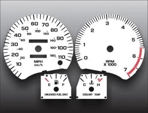White Face Gauges for 1995-1996 Saturn S-Series SOHC - Picture 1 of 4