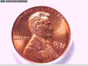 1974 P Lincoln Memorial Cent PCGS MS 65 RD 24178625 Video - Picture 1 of 3