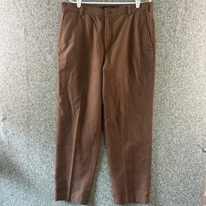 Jones New York Wool Pants Mens 36 Brown Straight Leg Dress - Picture 1 of 8