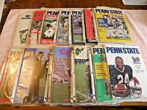 1992 Complete Season Penn State Football Programs  With Extras