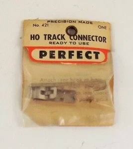 NEU PERFEKT #421 HO-SPUR GLEISVERBINDER (NEUER ALTER BESTAND) TEILE GLEIS - Bild 1 von 2