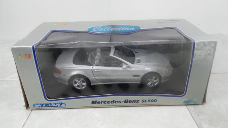 1:18 SCALE DIE CAST MODEL CAR WELLY MERCEDES-BENZ SL500  (G126196-1O (AO) BY-48)