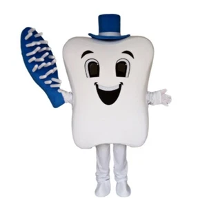 Teeth Mascot Costume Cosplay Party Game Dress Outfit Advertising Halloween Adult - Picture 1 of 11