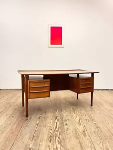 Dänischer Mid Century Design Schreibtisch, Teak, Peter Løvig Nielsen, Hedensted - Bild 1 von 16