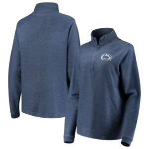 Penn State Nittany Lions Rally Oversized Enzyme Washed Corduroy 1/4 Zip Navy Top