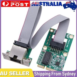 Mini PCI-E Network Card RJ45 Port Gigabit Ethernet NIC Adapter for Desktop PC - Picture 1 of 11