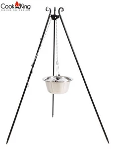 CookKing 121408 Dreibein Schwenkgrill 180cm mit Edelstahltopf 14 l - Afbeelding 1 van 6