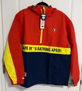 AAPE by A Bathing Ape Adult Half Zip Rain Jacket - Men XL/Women XXL - MRSP$420 - Picture 1 of 11