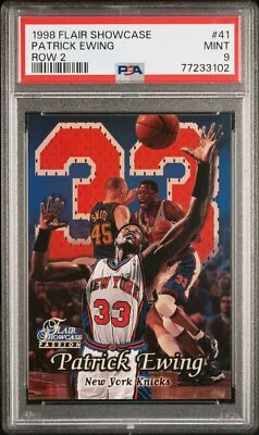 1998 FLAIR SHOWCASE ROW 2 #41 PATRICK EWING PSA 9 - Image 1 of 2