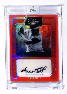 2023 Panini Three and Tow #LS-WM, WILLIE MAYS, Autograph, 1 of 1