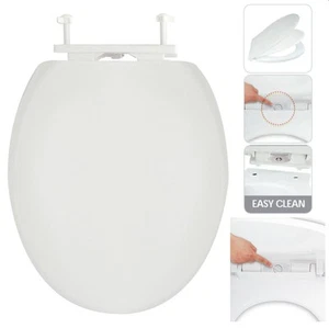 MSV WC Sitz Klodeckel Toilettendeckel Abnehmbar Softclose Absenkautomatik Weiß - Bild 1 von 7