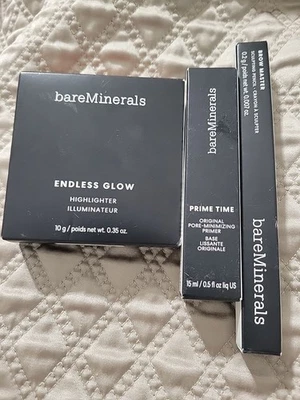 bareMinerals Endless Glow Highlighter Joy,  Brow Master Honey, Prime Time Primer - Image 1 of 4