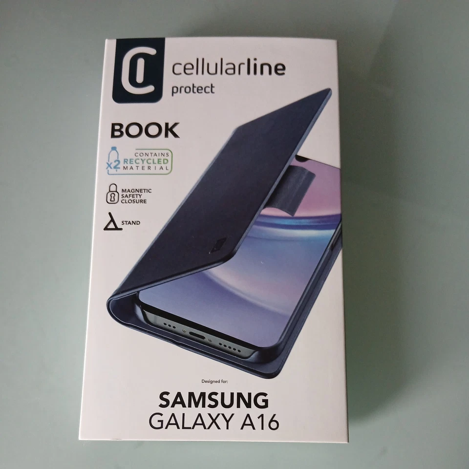 Cellularline Booklet Samsung Galaxy A16 / A16 5G Blau mit Standfunktion - Bild 1 von 3
