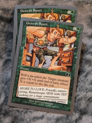 Growth Spurt x2 Magic The Gathering MTG Unglued 61/94 1998 - Image 1 of 3
