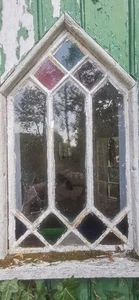 Antique Stained Glass Church Windows - Picture 1 of 2
