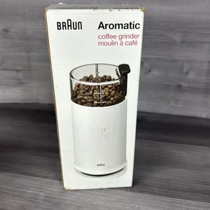 Braun Aromatic Coffee Grinder White ksm 2 - Picture 1 of 9