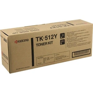 Genuine Kyocera 1T02F3AUS0 Model TK-512Y Toner Kit - for FS-C5020N, C5025N and C - Picture 1 of 1