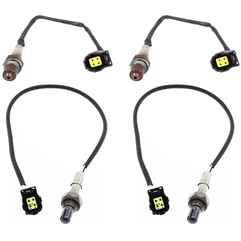 Juego de 4 sensores de oxígeno O2 lado conductor y pasajero aguas abajo para VW izquierda derecha Foto 1 de 4