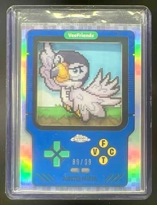 2025 Topps Chrome VeeFriends Focused Falcon Game On! Blue Refractor 89/99 #GO-1 - Picture 1 of 2