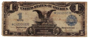****STAR**** 1899 $1.00 SILVER CERTIFICATE VG/F****STAR**** - Picture 1 of 2