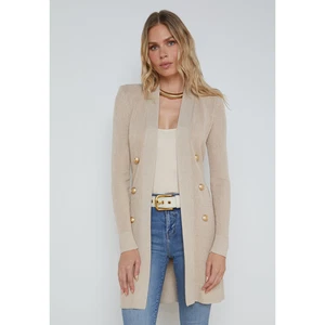 L'Agence Noe Double-Breasted Cardigan Pecan M - Picture 1 of 11