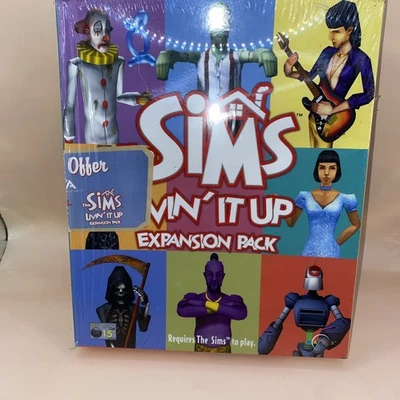 The Sims Livin' It Up Expansion Pack PC CD ROM 2000 EA Games Brand New Sealed - Image 1 of 4