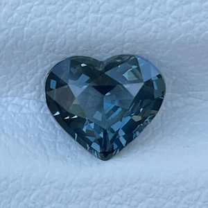 Natural Blue Spinel 1.25 Cts Heart Cut Loose Gemstone Love Gift Jewelry Ring - Picture 1 of 6