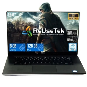 Dell Precision 5510 15" Intel i7-6820HQ 8GB/128GB Quadro M1000M 🔋NEW BATTERY🔋 - Picture 1 of 22