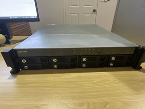 QNAP NAS TS-869U-RP High-performance 8 Bay Rackmount NAS 2xPSU with 8 3TB WD30EF - Picture 1 of 7