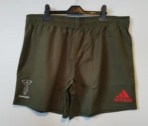 Adidas Harlequins Rugby Shorts Prime Green. HB8251 Size UK 10 - Picture 1 of 4