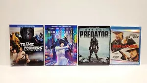 4 MOVIE Blu ray Lot Predator, Transformers, Ghost in the Shell, 3:10 to Yuma NEW - Picture 1 of 5