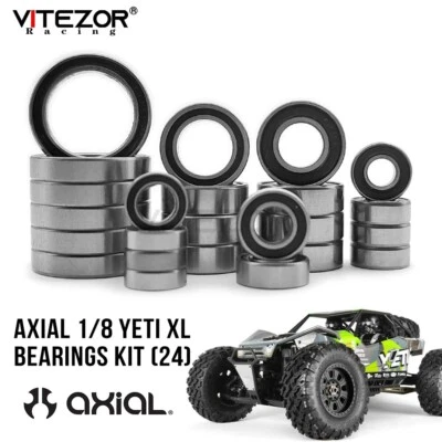 Fits 1/8 Axial Yeti XL Complete Rubber Sealed Bearings Kit (24 Pcs) Rc Car Parts - Image 1 of 4