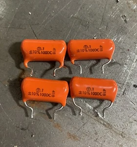 4x Condensador de tono de guitarra Sprague Orange Drop .1uf 100V de colección serie 418 - Imagen 1 de 3