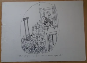 Michael ffolkes, pen & ink "That Pimpernel..." cartoon. Punch, Private Eye etc. - Picture 1 of 2