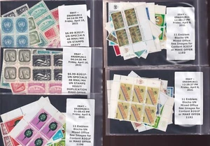 ODZ&ENDZ 5 GEBÜNDELTE UN POSTFRISCH BRIEFMARKEN SORTIMENTE INHALT SIEHE BILD 010 - Bild 1 von 2