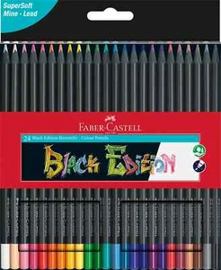 FABER-CASTELL Black Edition  Dreikant-Buntstifte - SUPER SOFT - 24 StücK - Bild 1 von 1