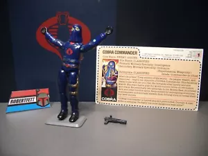 GI Joe Vintage 1984 COBRA COMMANDER (V2), Lot "B", w/UN-CUT FC, 100% COMPLETE! - Picture 1 of 23