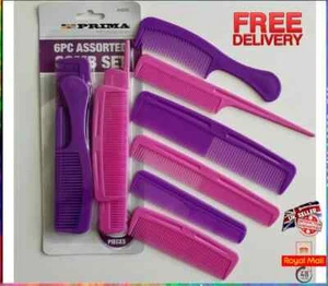 Hair Comb Styling Set Professional Assorted Hairdressing Ladies Barbers Salon - Picture 1 of 2