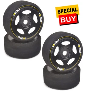 Contact RC JB38B 1/8 GT8/Rally Black Pre-Glued Foam Tires/Wheels 38SH-103mm (4) - Picture 1 of 3