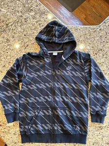 Nike Sportswear Full Zip Sweatshirt Hoodie Boys XL 16-18 Black Gray Long Sleeve! - Picture 1 of 18