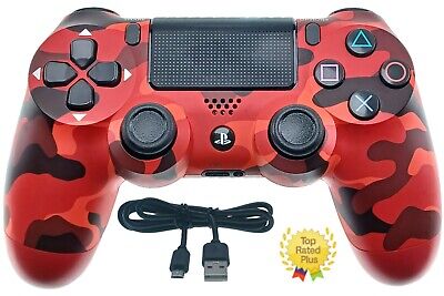 Sony DualShock PS4, V2 Red Camouflage Game Controller Refurbished • 39.99£