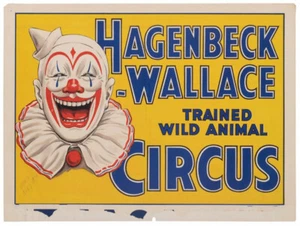Original Vintage Circus Poster Hagenbeck-Wallace 1934 - Picture 1 of 1