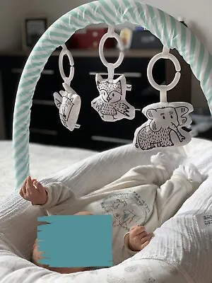 Dockatot Sleepyhead Toy Arch With Toys White/ Aqua Rrp £36 • 4.99£